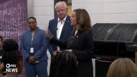 Kamala looked hammered talking to high schoolers. I guess that is just her style.