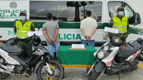 Video: Los agarraron por robarse una motocicleta en Floridablanca