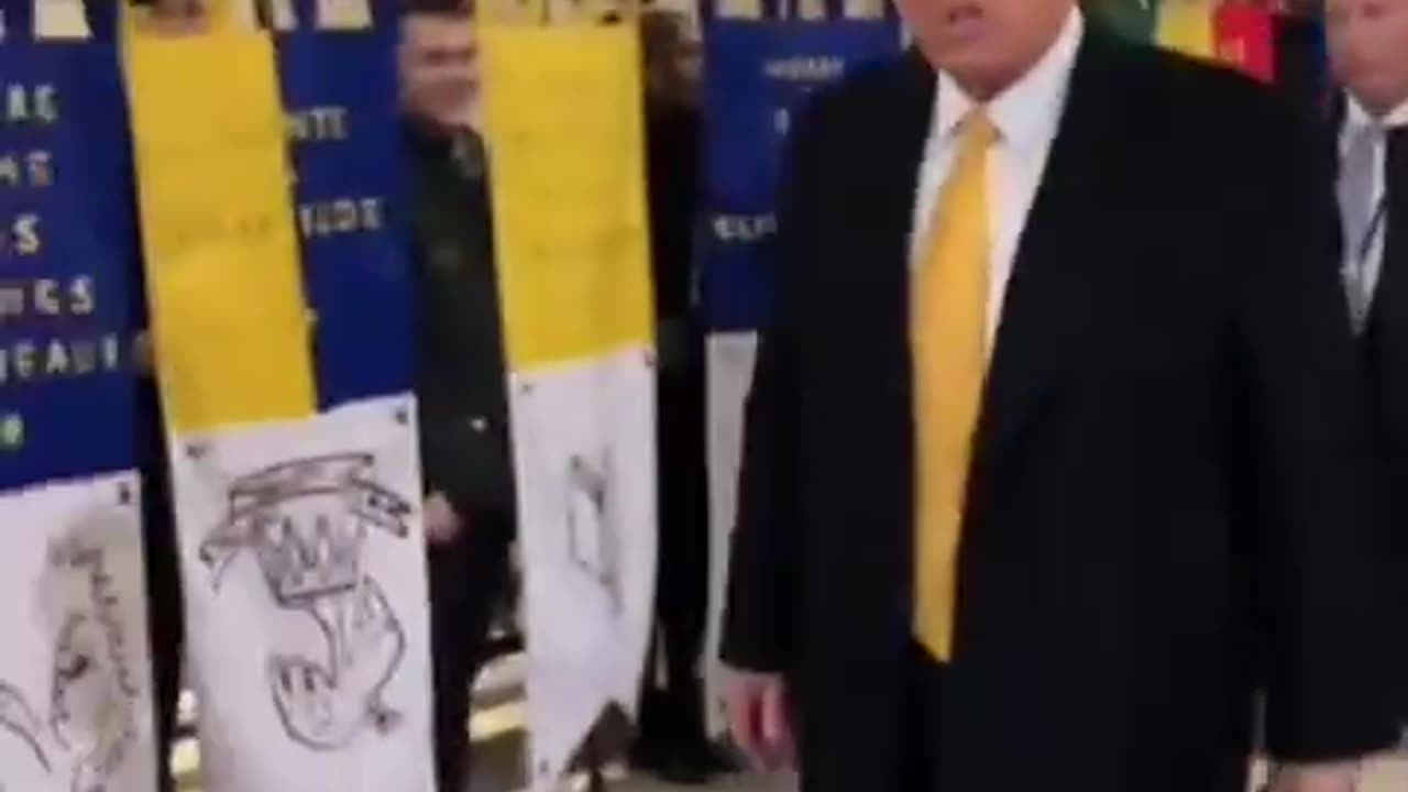 President Donald J. Trump is back. Notre Dame Cathedral. Paris.