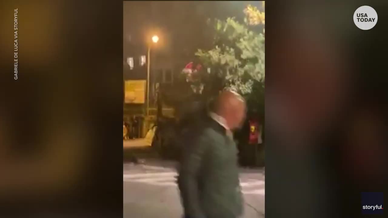 Powerful mudslide slams into town