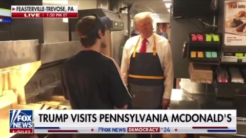 Our President Trump doing the fries!!!