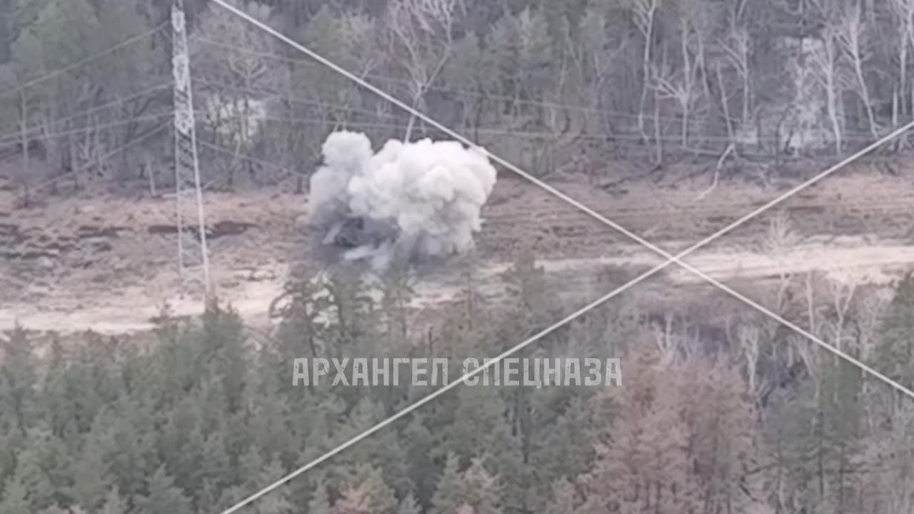 The enemy's BMP did not survive an encounter with Russian troops