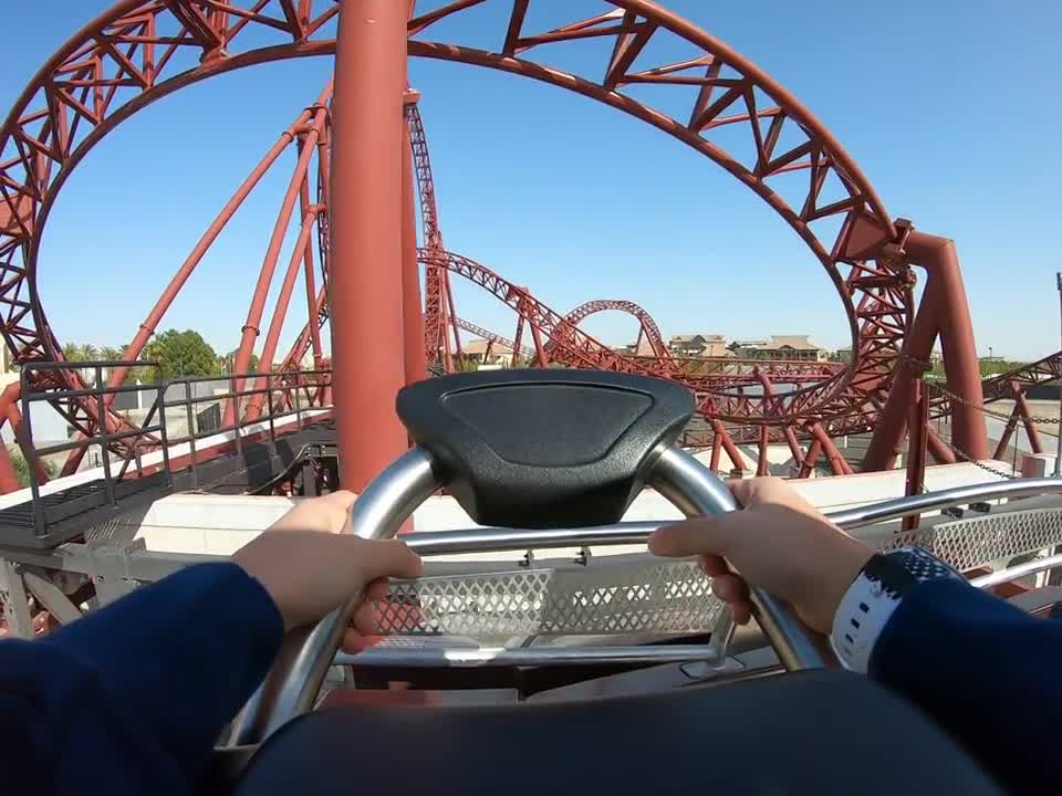 Dubai Parks Motion Gate bullet train roller coaster