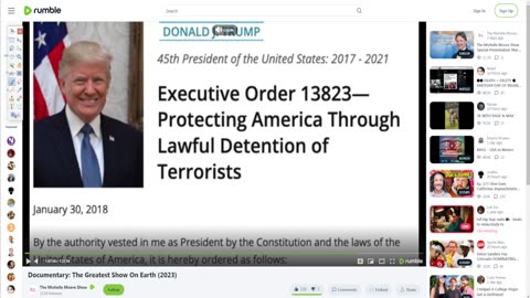 rumble - executive order 13823--protecting America Through Lawful Detention of Terrorists