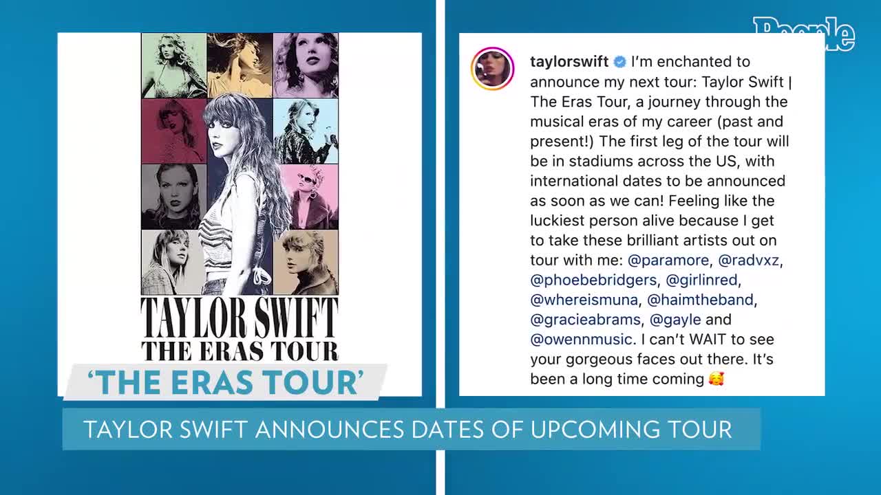 Taylor Swift Announces Dates for 'Eras' Tour PEOPLE