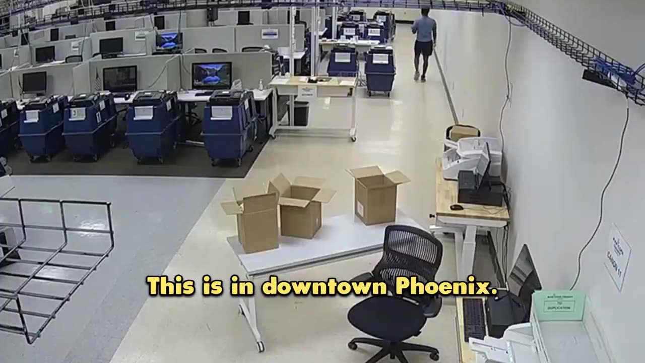 BREAKING: Footage just got released of a Maricopa County election worker