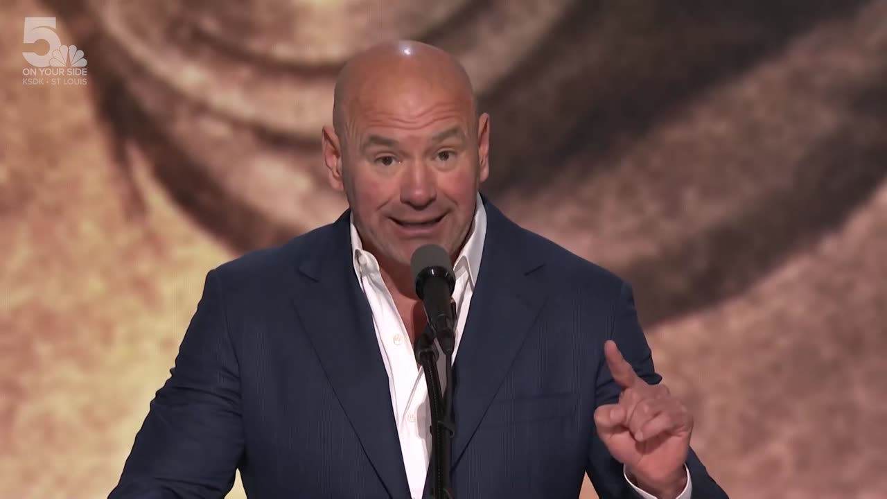 Dana White, CEO and president of the Ultimate Fighting Championship, addresses the Republican National Convention - July 18, 2024