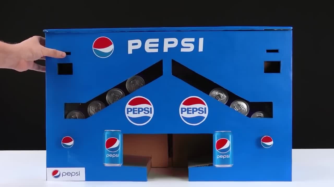 How to Make Pepsi Vending Machine out of Cardboard