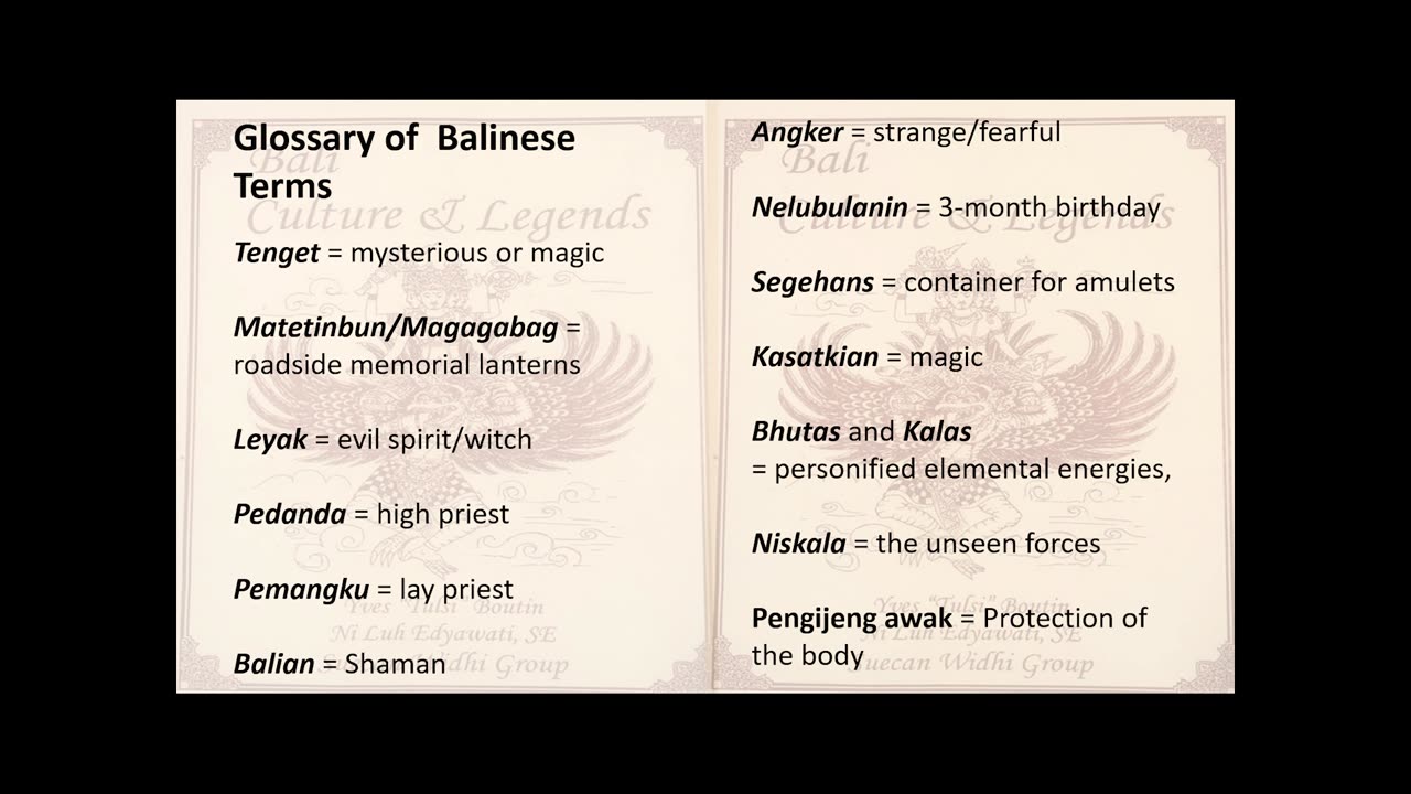 The Supernatural in Bali Reading Chapter 13 from Sekala and Niskala