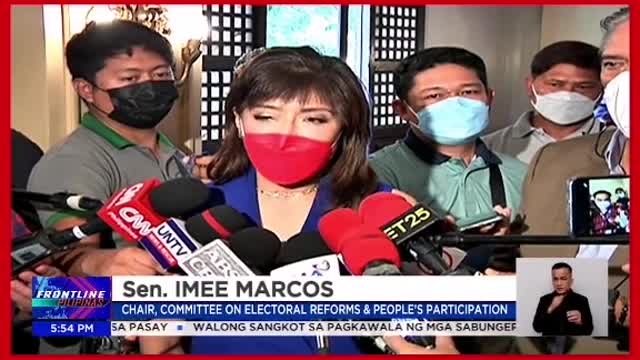 Sen. Imee Marcos:May very serious security breach。sa Smartmatic