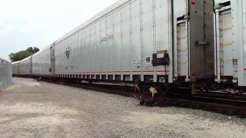 FLORIDAS LONGEST PASSENGER TRAIN AMTRAK AUTO TRAIN LEAVES STATION!!