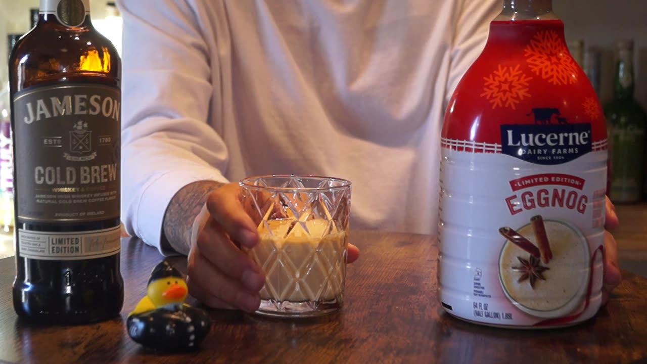John Bass - Jameson Cold Brew Whiskey & Lucerne Eggnog