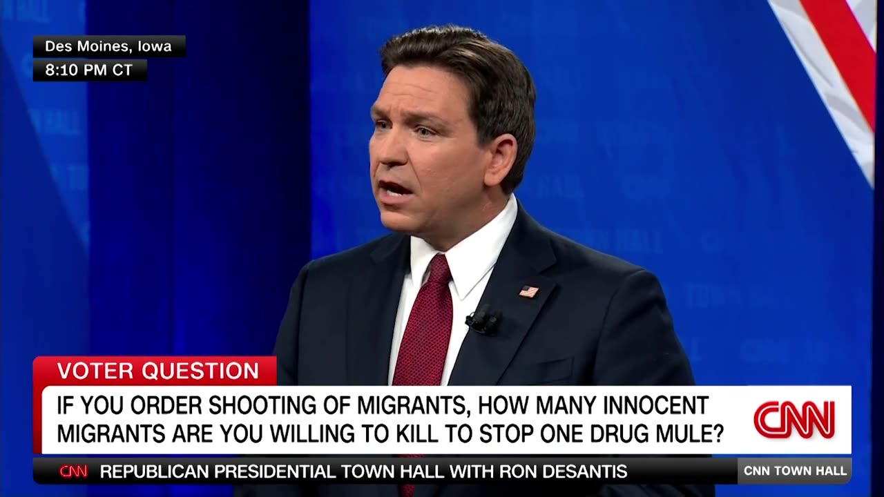 Voter confronts DeSantis about controversial immigration plan