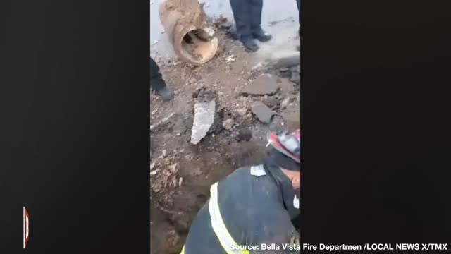 Watch: Dog Stuck in Drainage Culvert Rescued by Community