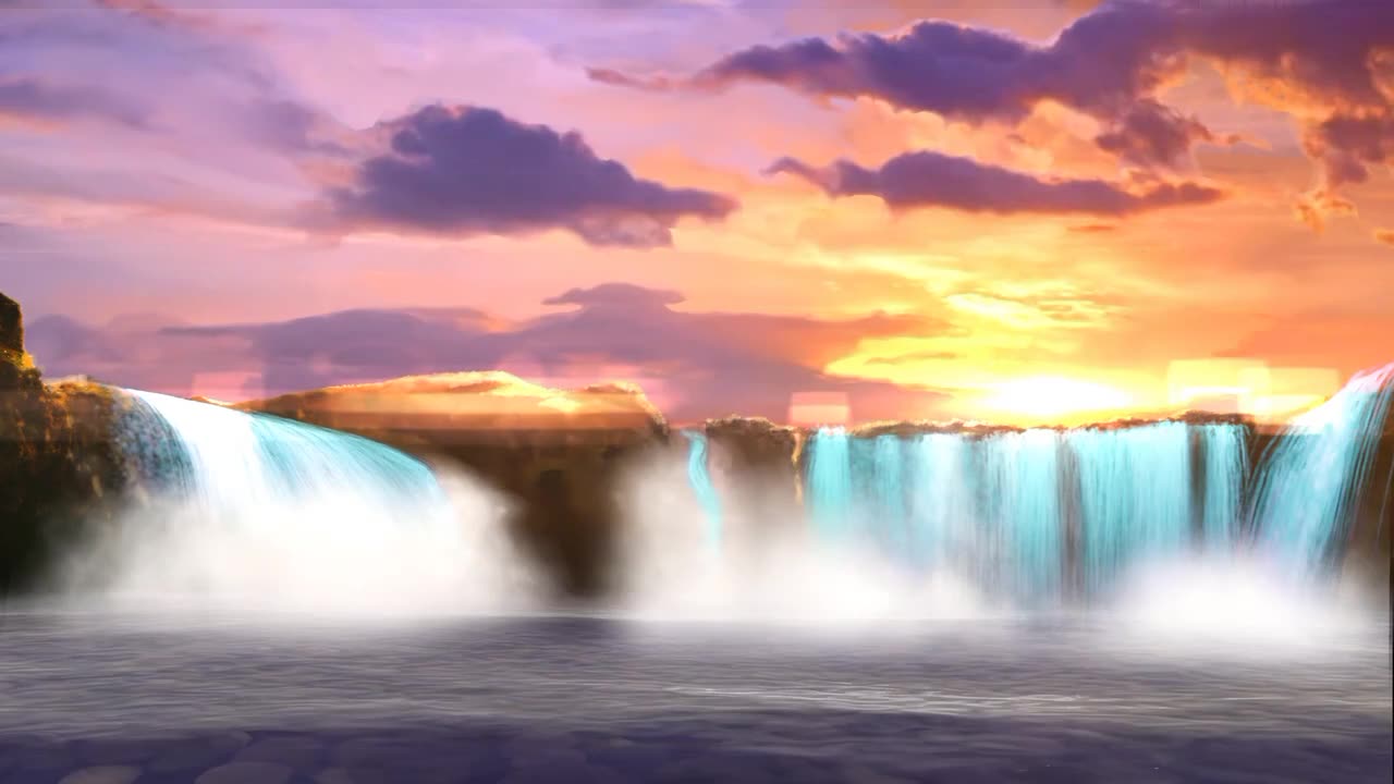 Beauty of the nature, Waterfall video