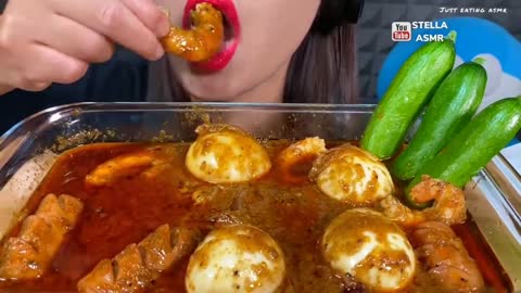 Spicy soft BOILED EGGS compilation