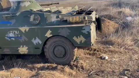 Abandoned Ukrainian BRDM