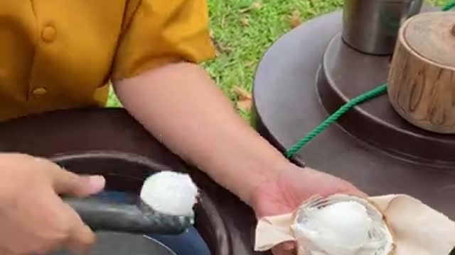 Coconut Ice Cream _ Thai Street Food