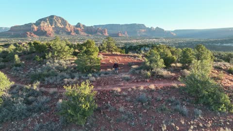 Sedona Skywalker trail dronie