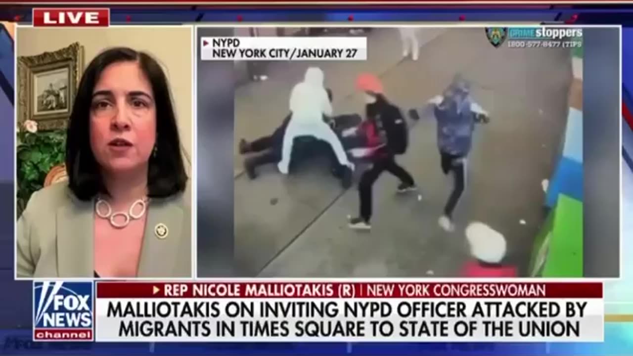 (3/2/24) Malliotakis invites Lt. Ben Kurian, officer assaulted by migrants, to State of the Union