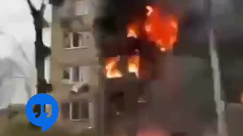 Ukrainian air defense hit a five story residential building in Kiev