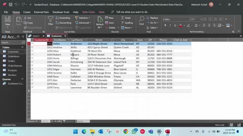 Access- Chapter 03- Assessment 05