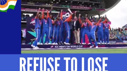 India winning t20 wc 24 celebration