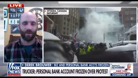 Trucker personal bank account frozen over protest