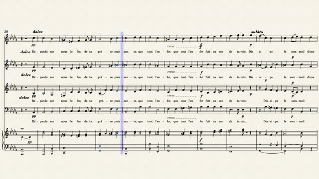 Cantique de Jean Racine - Gabriel Fauré (partition, sheet music)