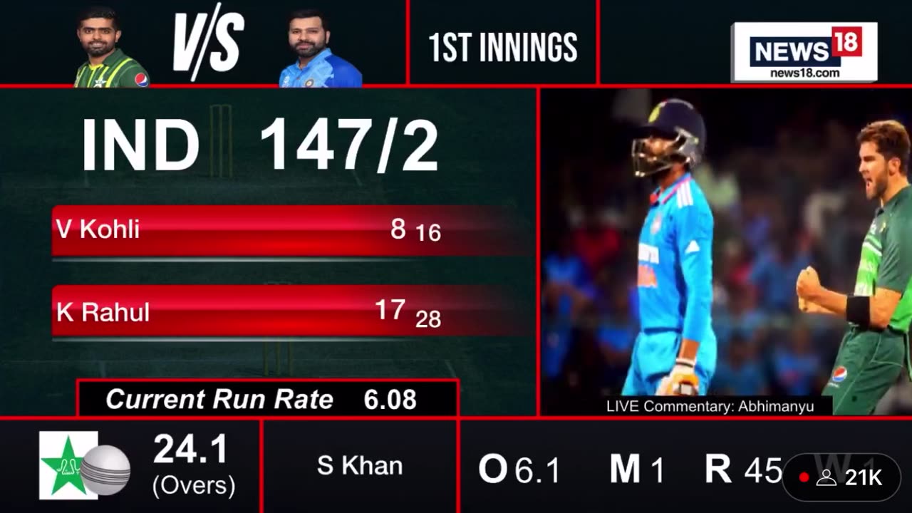 Pakistan vs India 2023 Asia cup2023|live score|first inning|virat kohli|k rahul|Babar Azam|sh afridi