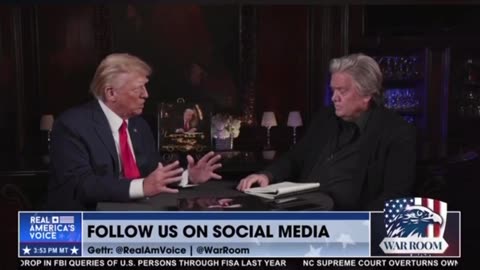 STEVE BANNON TRUMP INTERVIEW AT MAR-A-LAGO 4-28-23