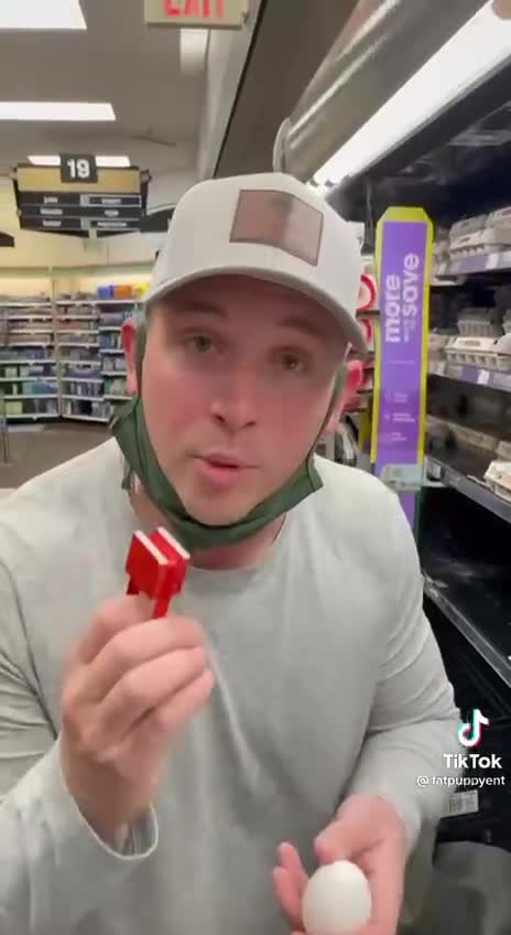 Test the eggs at the market before you buy