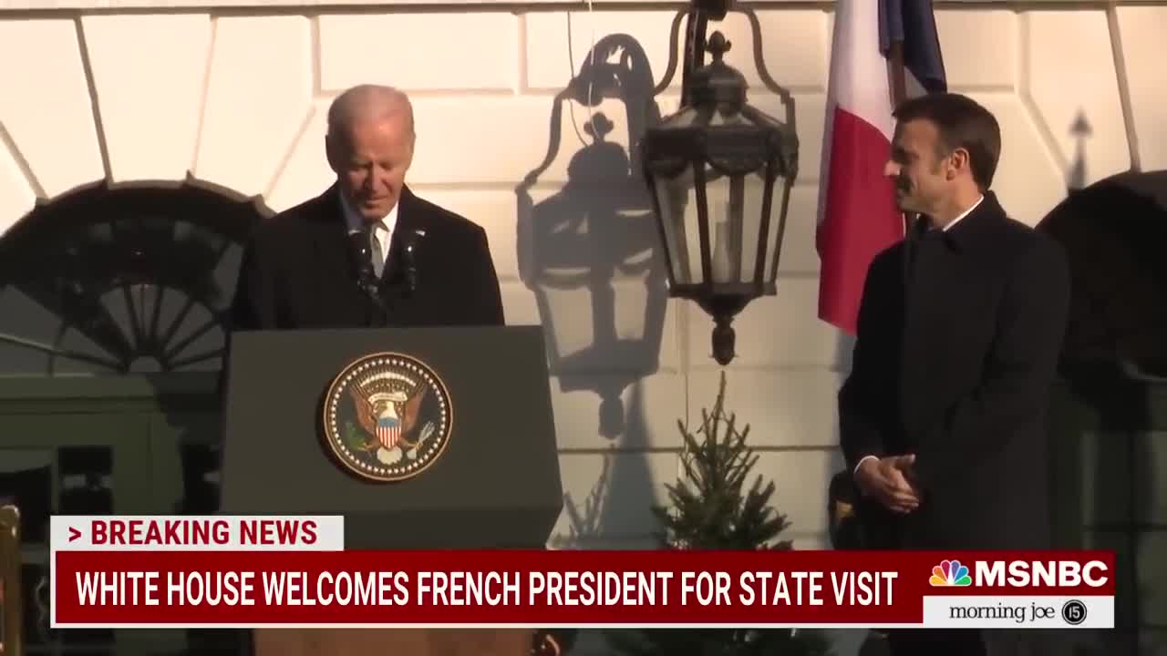 Biden Welcomes French President Macron To White House