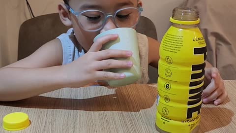 Prime Lemonade Tasted by 4 Yrs Old