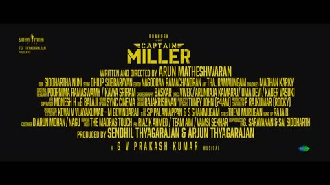 CAPTAIN MILLER -Teaser - Dhanush - Shivarajkumar, Sundeep Kishan, Priyanka Mohan - Arun Matheswaran