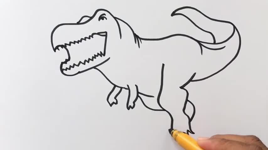 ✍️How to Draw✍️ T Rex 🦖🦖Picture from number 27✍️