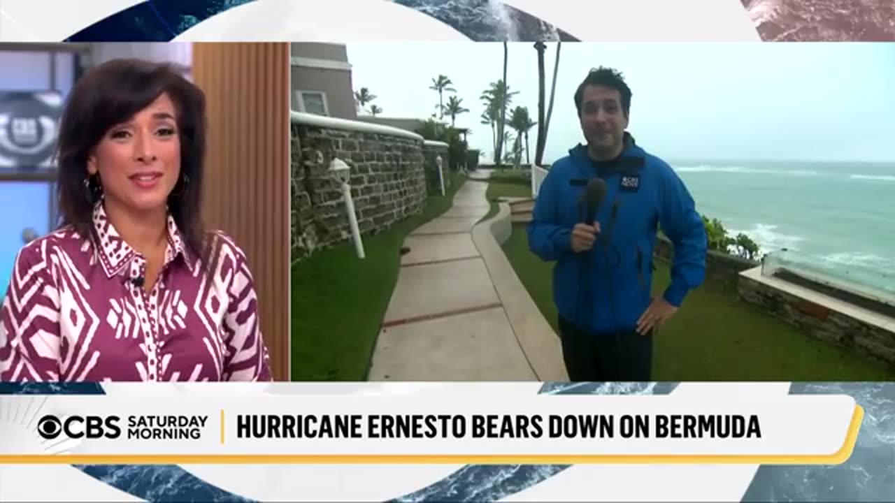 Hurricane Ernesto makes landfall in Bermuda