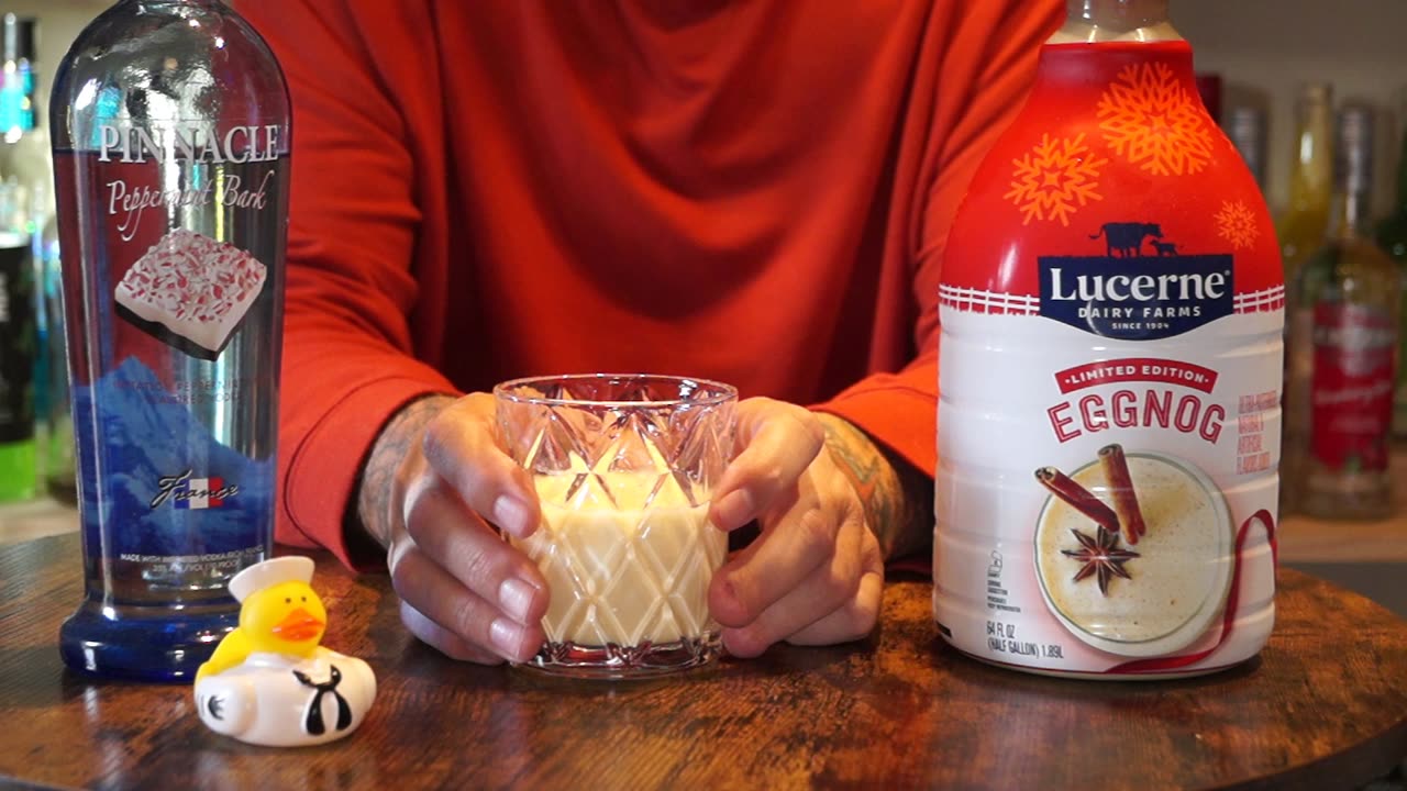 William Francis - Pinnacle Peppermint Bark Vodka & Lucerne Eggnog