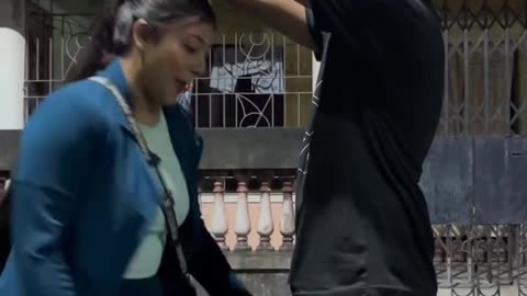 Girl friend open her boy friend pant