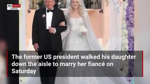 Donald Trump dances with Tiffany during her lavish Mar-a-Lago wedding