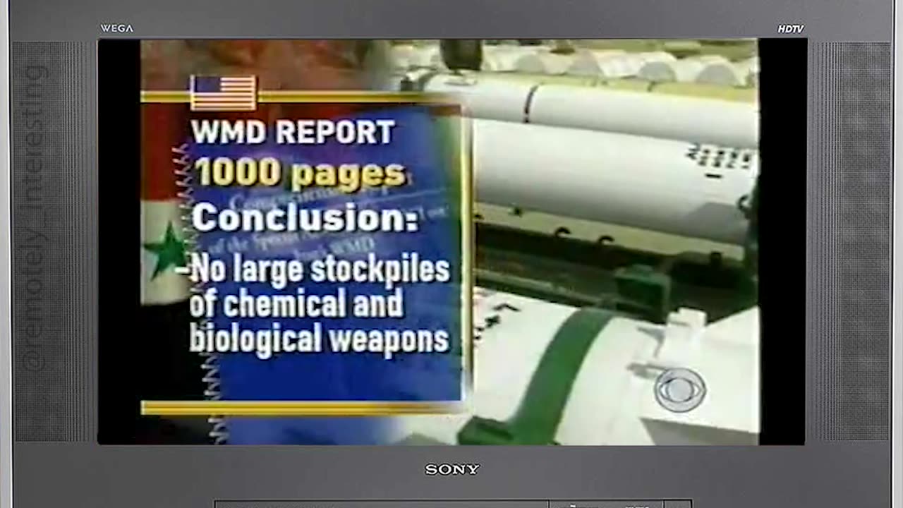 Senate Reports says there were no WMDs on October 6th, 2005