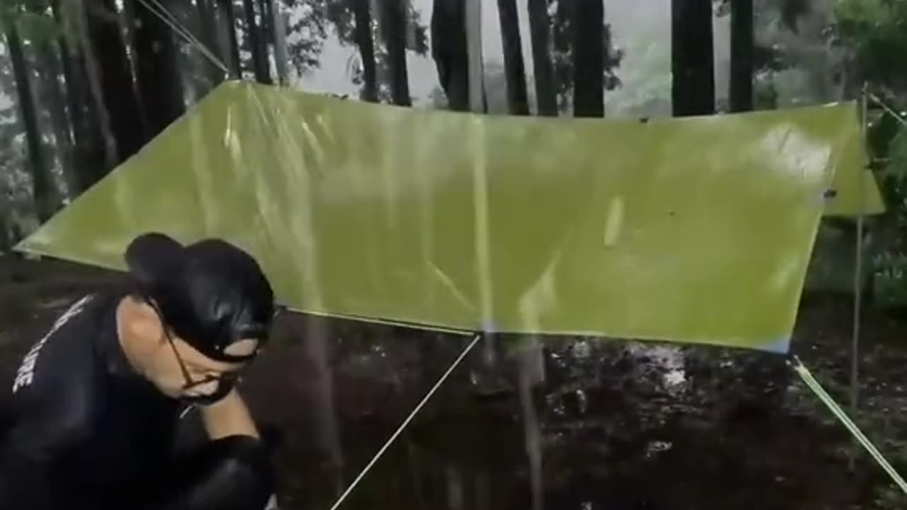 Wild camp high attitude