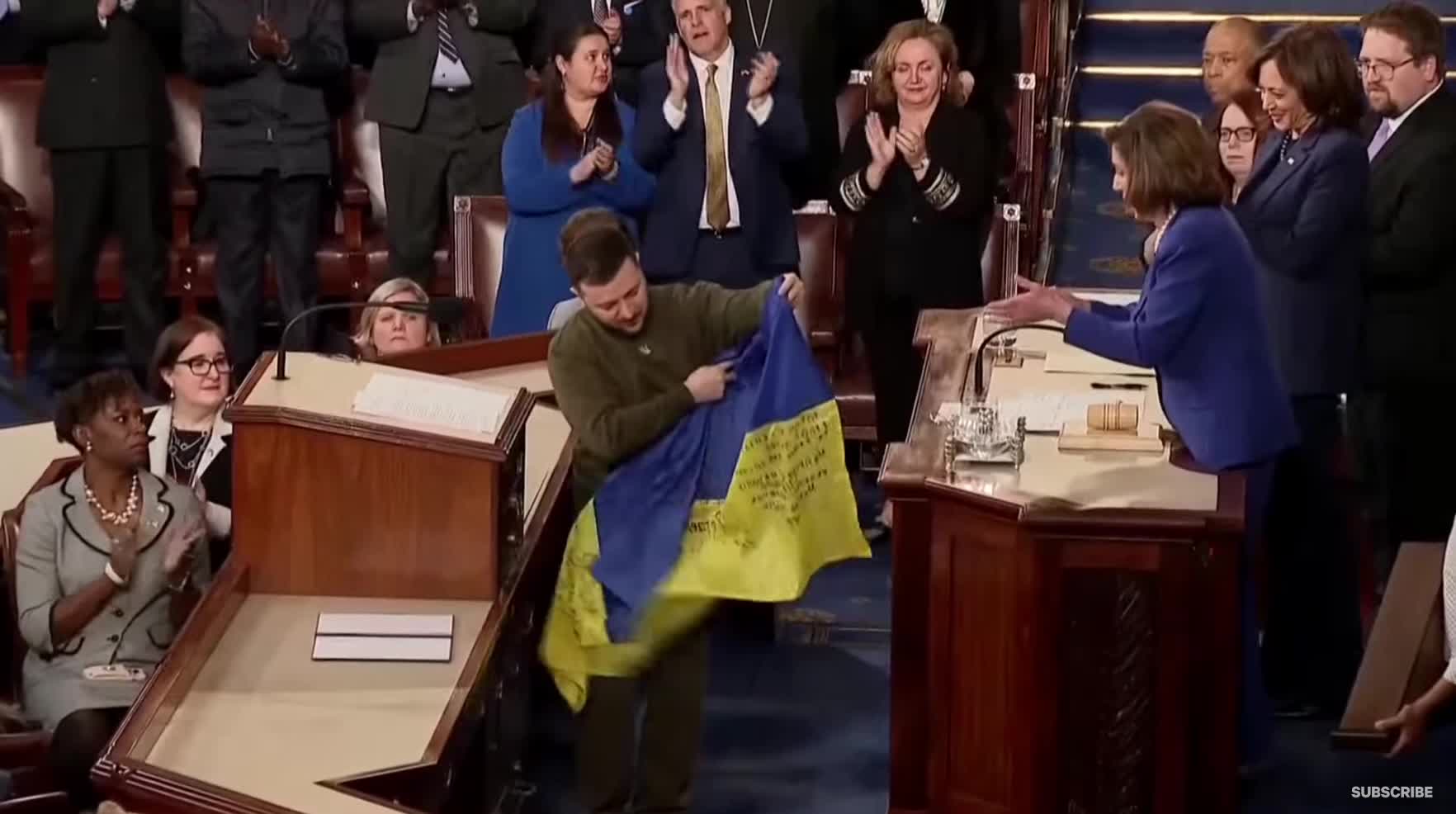 Most powerful women in American politics raise Ukrainian flag over Congress