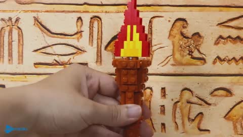 Lego makes Golden Tower in Egypt