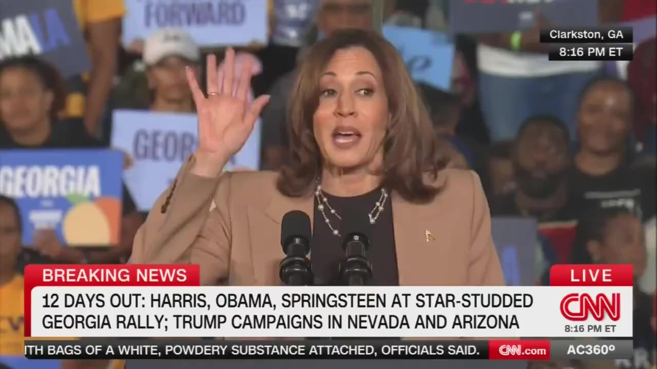 Harris frames the election as a choice between Trump and his enemies list or her and her to-do list