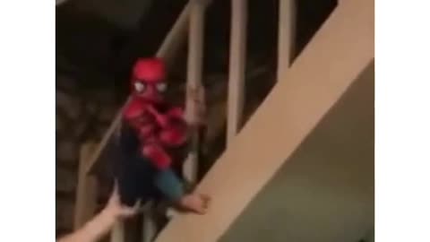 Little Spiderman very funny video