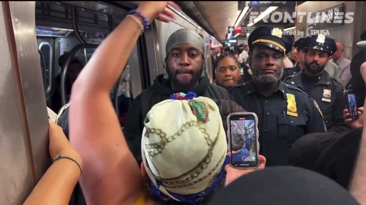 BLM TERRORISTS ATTACKING PEOPLE ON TRAINS