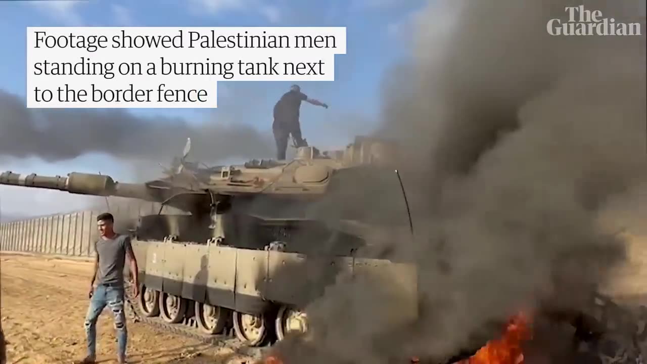 Israel at war hammas fighter launched an attack