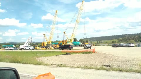 Columbus Montana Boeing 737 fuselages.