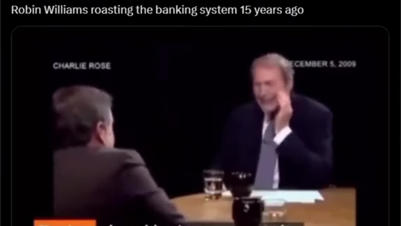 Robin Williams Hilarious 😆 Comments On The Banking Industry